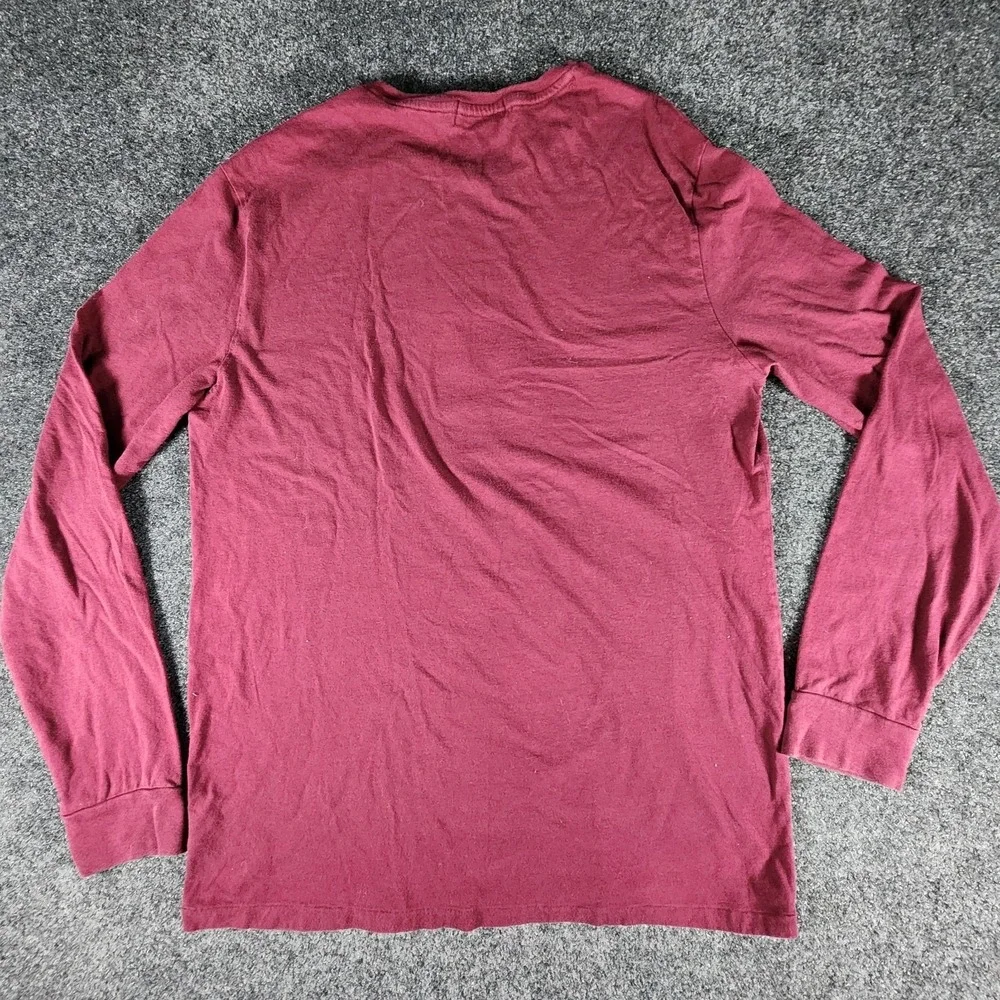 Polo Ralph Lauren‎ Men's Preppy Polo Bear Shirt Size L Maroon Ivy League